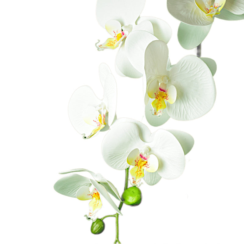 Mű orchidea,Cserepes  fehér művirág, 60cm